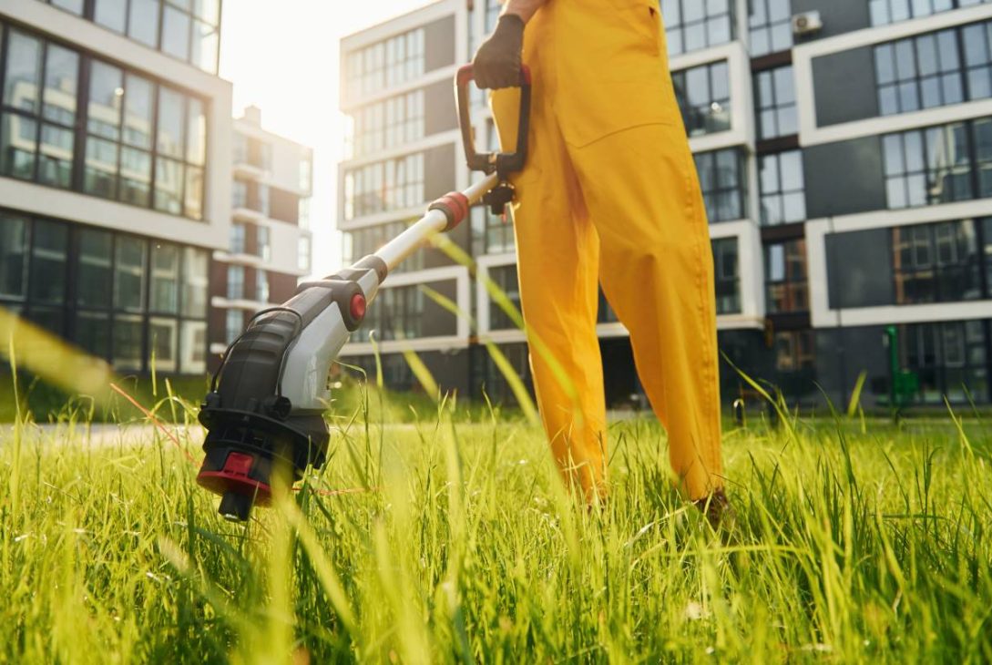 man cut the grass with lawn mover outdoors in the 2023 11 27 05 09 49 utc 1